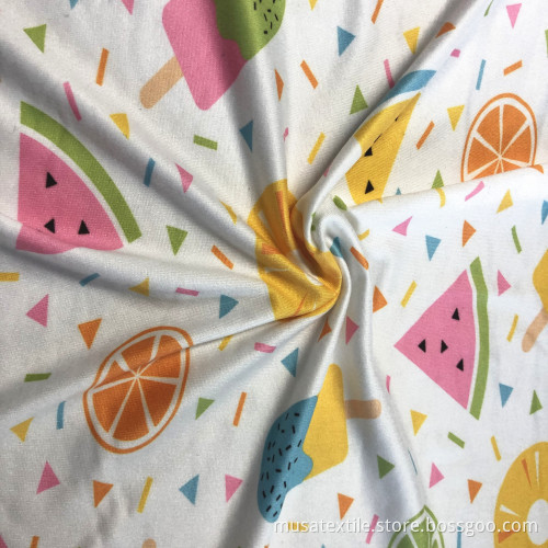 Custom Design With Digital Prints Interlock DBP Fabric